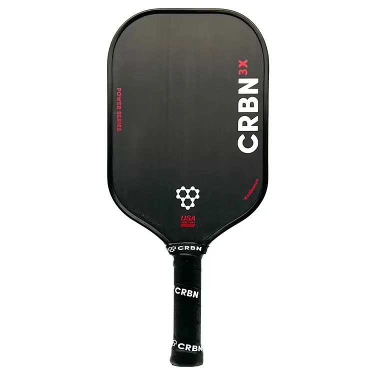 This performance pickleball paddle is crafted with the same durable, gritty carbon fiber face that you can expect from CRBN, with additional and unmatched power and pop.

 

No expense was spared making this the best power-focused carbon fiber paddle on the market. The perfect balance of durability, touch, and power allow you to be even more aggressive on the courts. 

 

UNIBODY DESIGN

Other brands attach their handle to a separate paddle face creating a weak joint at the neck where the paddle can flex and eventually break. We utilize a unibody design with carbon fiber running from the face down through the handle which stiffens the paddle, makes it more responsive and durable, and provides a more ergonomic grip.

 

FOAM INJECTED EDGE WALLS

This paddle features injected foam running around the edges and down through the handle. This foam adds stability, eliminates vibration, and greatly expands the sweet spot leading to improved shot consistency no matter where you hit the ball.

 

Dominate the competition and elevate your game with the CRBN Pickleball Power Series.

Every CRBN Paddle comes with a FREE Neoprene Paddle Cover ($20 Value).

 

Specs:

Total Length: 16.5"
Width: 7.5"
Core Thickness: 14mm/16mm
Handle length: 5.25”
Handle grip circumference: 4.25"
Weight: 7.8-8.1 oz